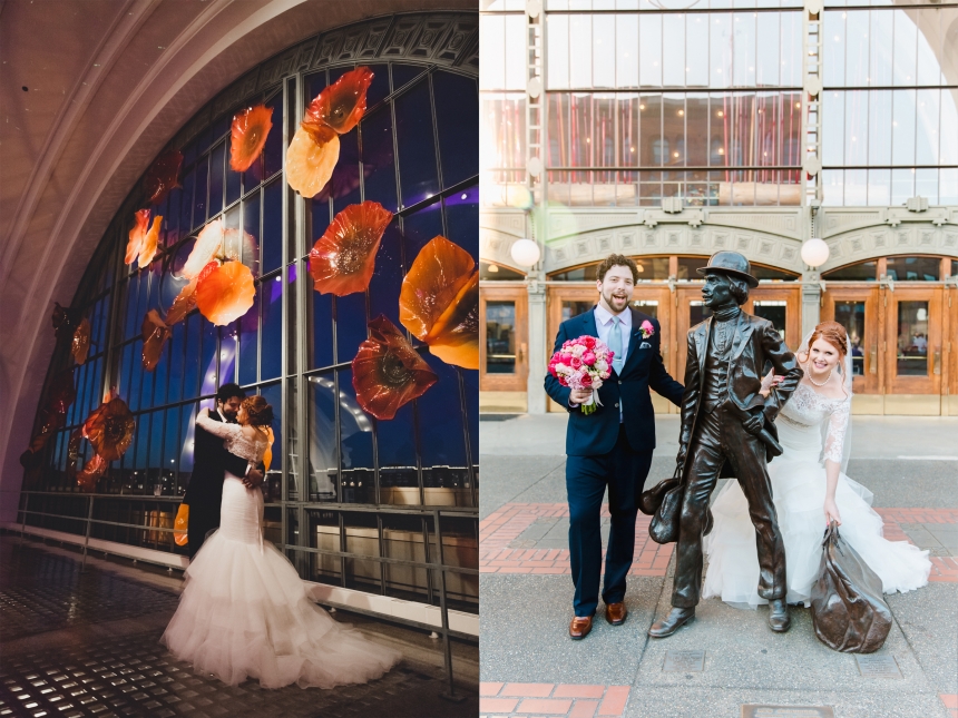 union station tacoma wedding photographer